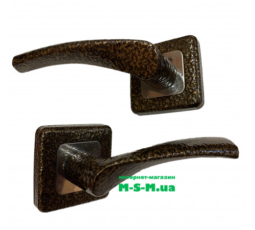 Дверная ручка раздельная Арико Браво медный антик