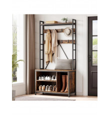 Вішалка для взуття з 3 ящиками для зберігання та 8 гачками