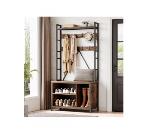 Вішалка для взуття з 3 ящиками для зберігання та 8 гачками