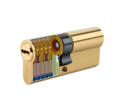 Цилиндр Kale 164 BNE 33+10+33=76 мм, 5 ключей, с покрытием латунь