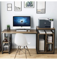 Компьютерный стол для домашнего офиса с полкой