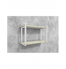 Полиця Айсберг Лофт 80 білий/білий MSMLOFT