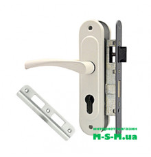 Врезной замок Арико ЗВ4-У корпус с белой ручкой без цилиндра