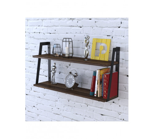 Полиця PL-5 — MSMLOFT, дві полки 68×20×40 см