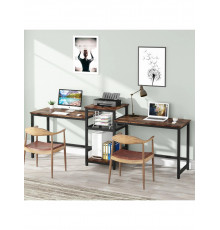 Стол двухместный с полками