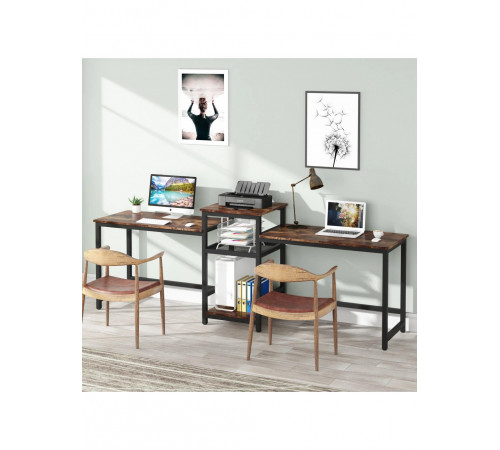 Двомісний письмовий стіл із полицями