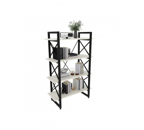 Стеллаж Loft на 4 полочки — 1370×900×400 мм для дома и офиса.