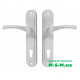 Дверная ручка на планке Арико ЗВ 85 мм светло-серый