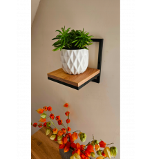 Настенная полка, черный лофт