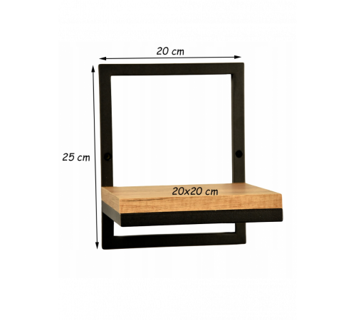 Настенная полка одинарная LOFT