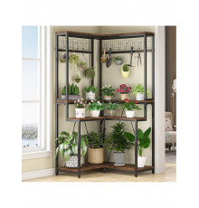 Кутова підставка для рослин з 15 підвісними гачками