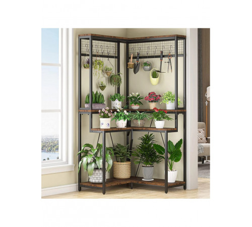 Кутова підставка для рослин із 15 підвісними гачками