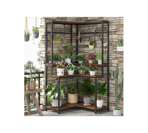 Кутова підставка для рослин із 15 підвісними гачками