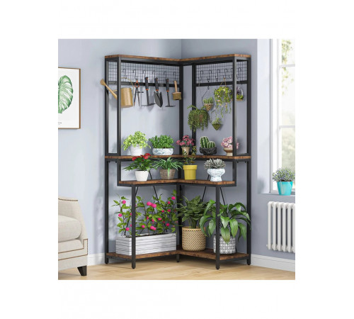 Кутова підставка для рослин із 15 підвісними гачками