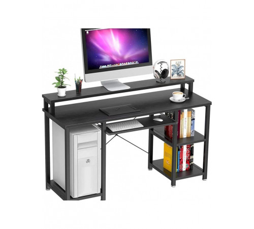 Комп’ютерний робочий стіл з полицями та підставкою для клавіатури