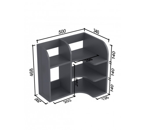 Надставка для столу NS-10 MSMLOFT