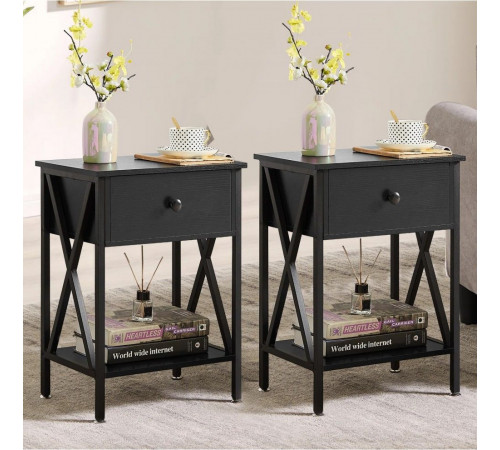 Високі тумбочки Kempst — 55×40×30 см, X-акцент