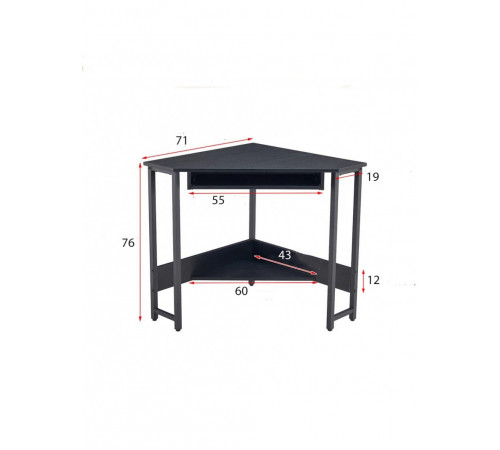 Кутовий комп’ютерний стіл