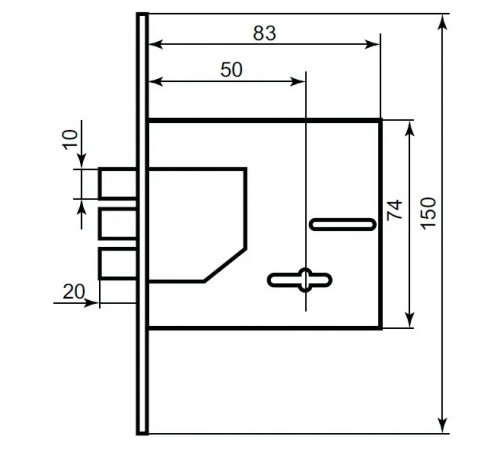 Замок сувальдний KEDR 1082
