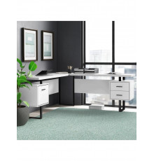 Робочий стіл L-форми, білий