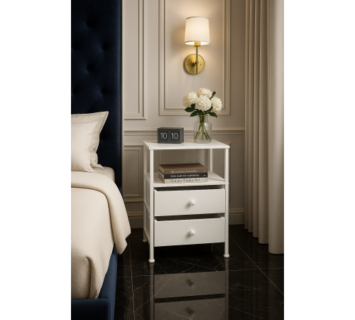 Тумбочка MSM с металлическим каркасом и ДСП.