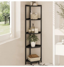 Стеллаж для хранения вещей с металлическим каркасом, для гостиной.