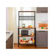 Стелаж кухонний металевий розбірний у стилі MSMLOFT 1700х850х400 мм