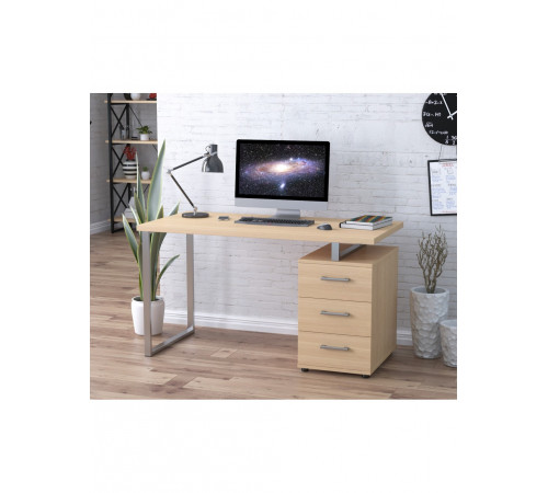 Письмовий стіл L‑27 Max (135 × 65 × 75 см) — MSMLOFT