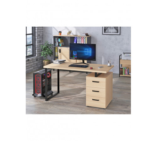 Письмовий стіл L‑27 Max (135 × 65 × 75 см) — MSMLOFT