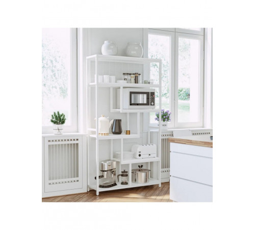 Геометричний стелаж MSM — великий 6-рівневий відкритий стелаж для дому та офісу