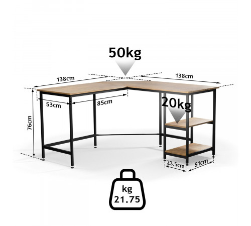 Кутовий стіл "Suprima"