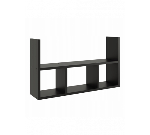 Підвісна полиця для вітальні чорна