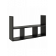 Підвісна полиця для вітальні чорна