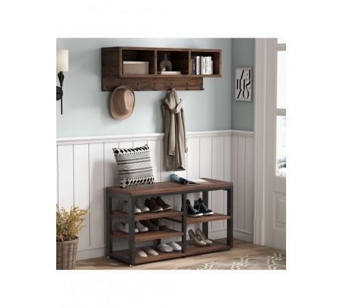 Вішалка для одягу 5 В 1 з настінною полицею