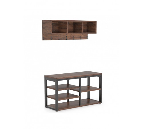 Вішалка для одягу 5 В 1 з настінною полицею