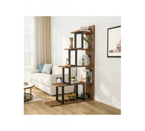 Стеллаж Sorren MSM – стильный L-образный стеллаж с 5 полками.