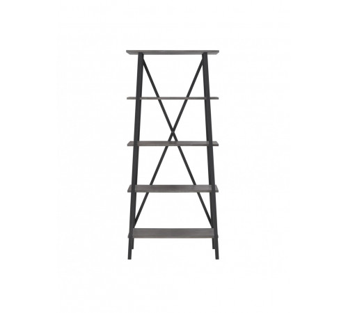 Стелаж «Ісаксон» MSM — стильна кутова книжкова шафа з X-поперечними перекладинами