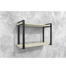 Полиця Айсберг Лофт 80 чорний/білий MSMLOFT