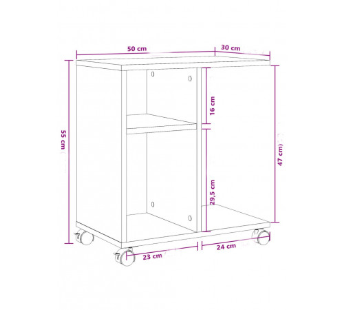Приставной столик на колесах