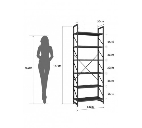 Офисный стеллаж в стиле MSMLOFT
