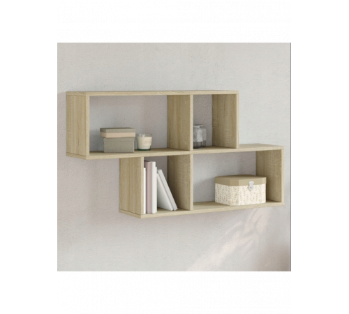 Настінна полиця 100×20×53 см дуб Сонома
