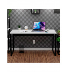 Офисный стол в индустриальном стиле, белый