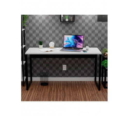 Офисный стол Loft – белый, металл/ДСП, профиль 20×40 мм (MSMLOFT)