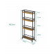 4-ярусная тележка для хранения — 90,5×42×15 см, МСМ