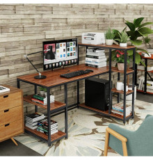 Стол компьютерный с полками в стиле MSMLOFT.