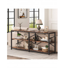 Стіл консольний 3-ярусний у фойє з поліцями для зберігання