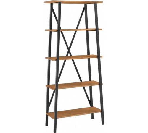 Стелаж «Ісаксон» MSM — стильна кутова книжкова шафа з X-поперечними перекладинами