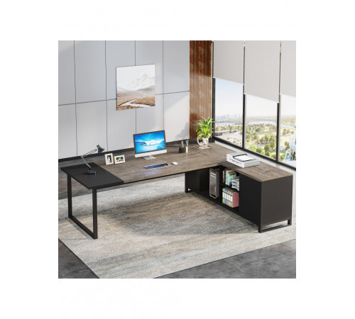 Письменный стол Г-образный с тумбой для файлов