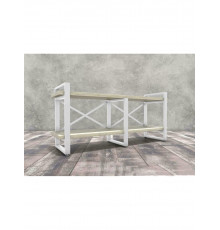 Тумба под ТВ Айсберг 120 белый/белый MSMLOFT