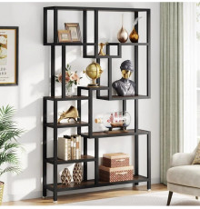 Стеллаж с открытыми полками, коричневый